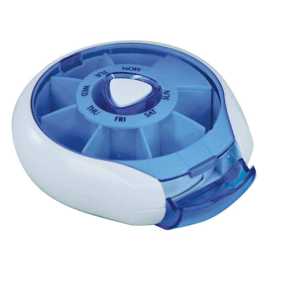 Aidapt Blue Compact Weekday Pill Dispenser