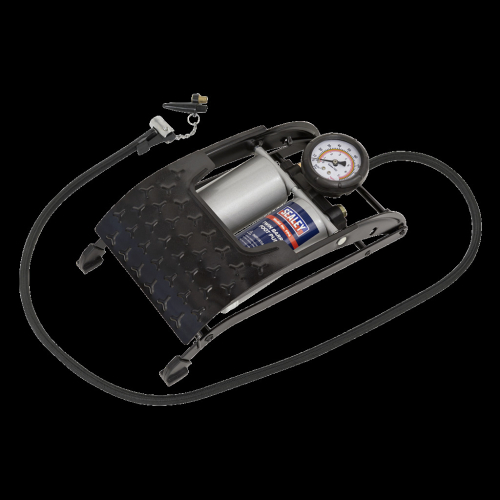 Sealey Foot Pump Twin Barrel