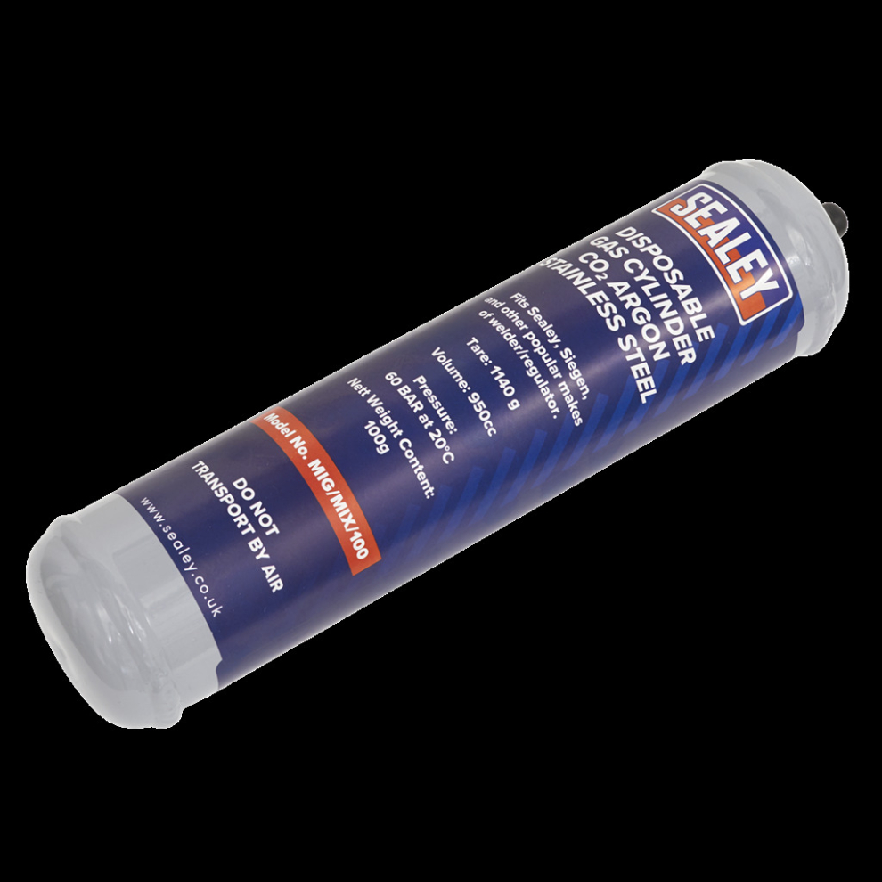 Gas Cylinder Disposable Carbon Dioxide/Argon 100g