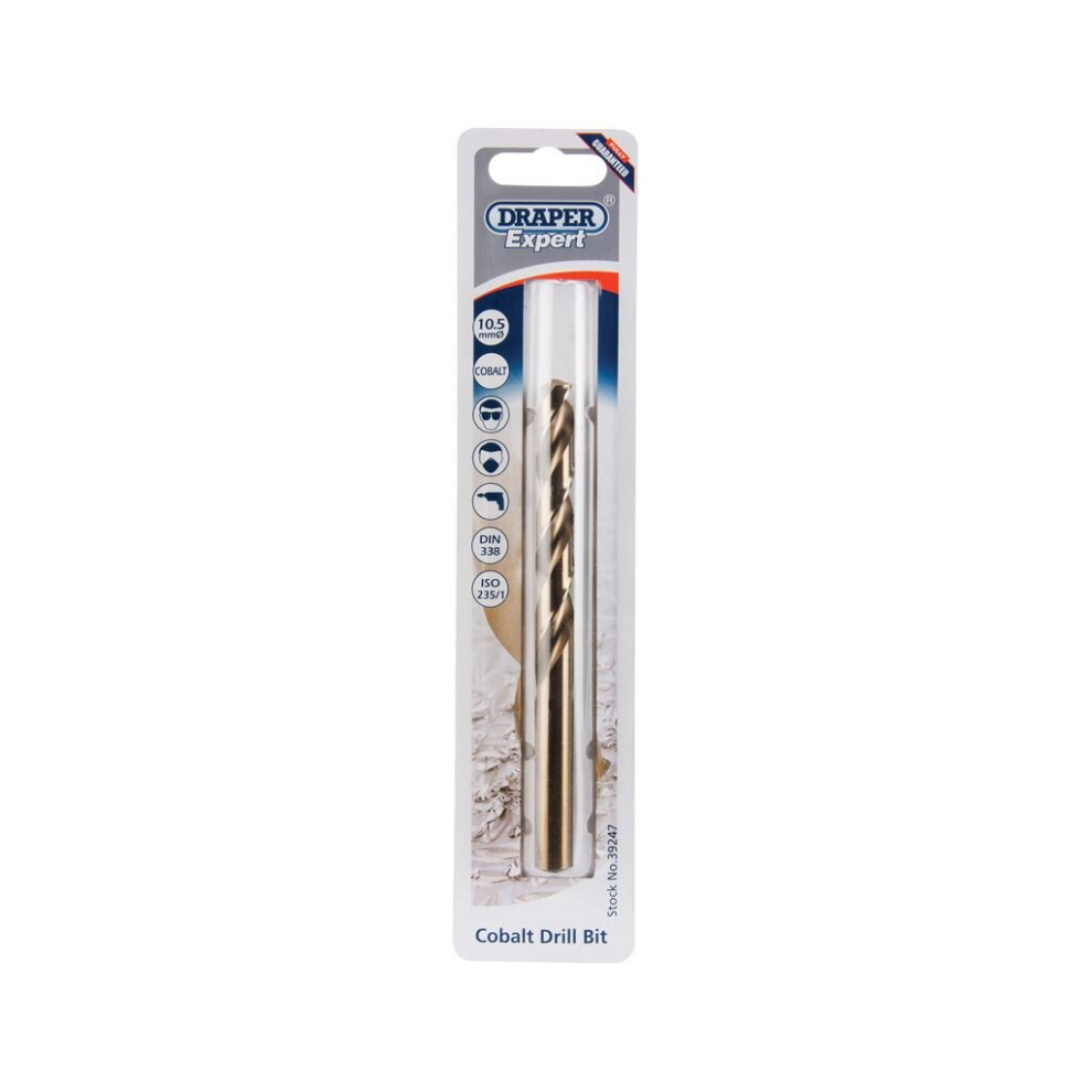Draper Cobalt Hss Drill Bit, 10.5Mm
