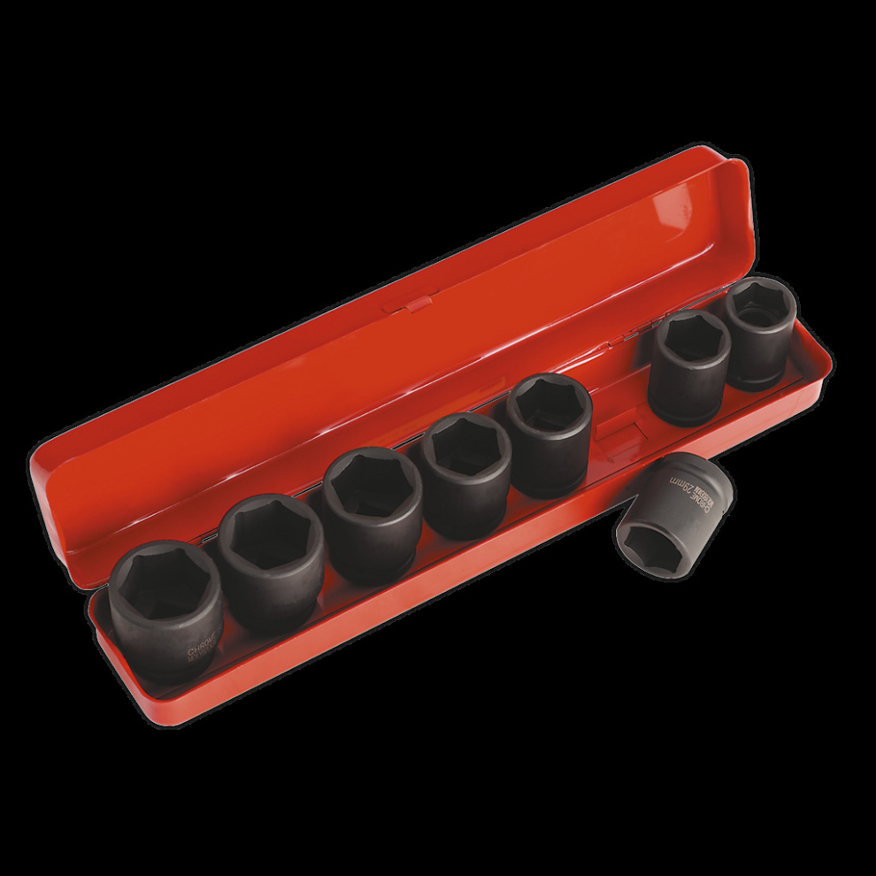 Impact Socket Set 8pc 3/4"Sq Drive Metric