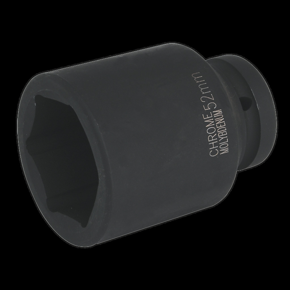 Sealey Impact Socket 52Mm Deep 1"Sq Drive Size 1