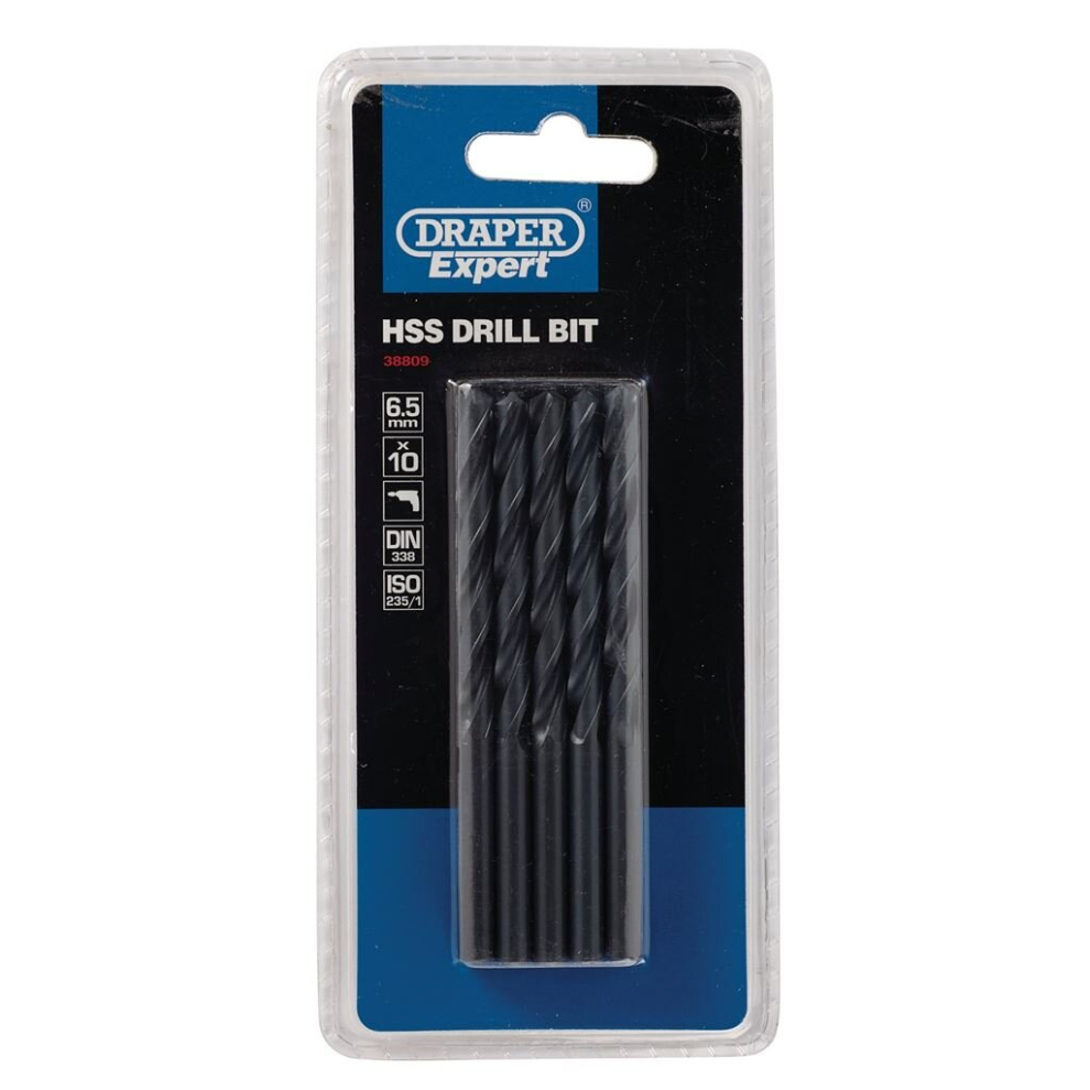 Draper Hss Drill Bit, 6.5Mm (Pack Of 10)