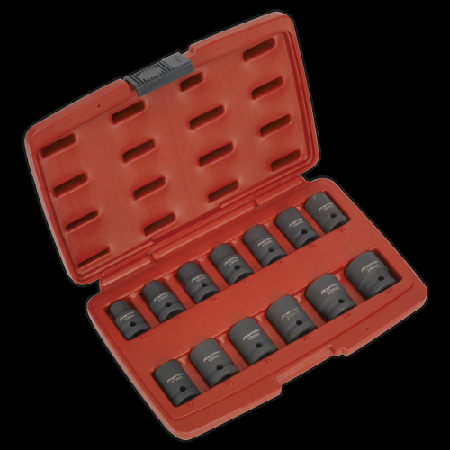 Sealey Impact Socket Set 13pc 1/2"Sq Drive Total Drive®