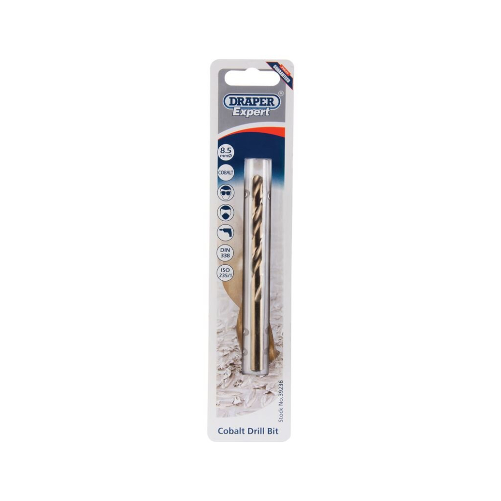 Draper Cobalt Hss Drill Bit, 8.5Mm