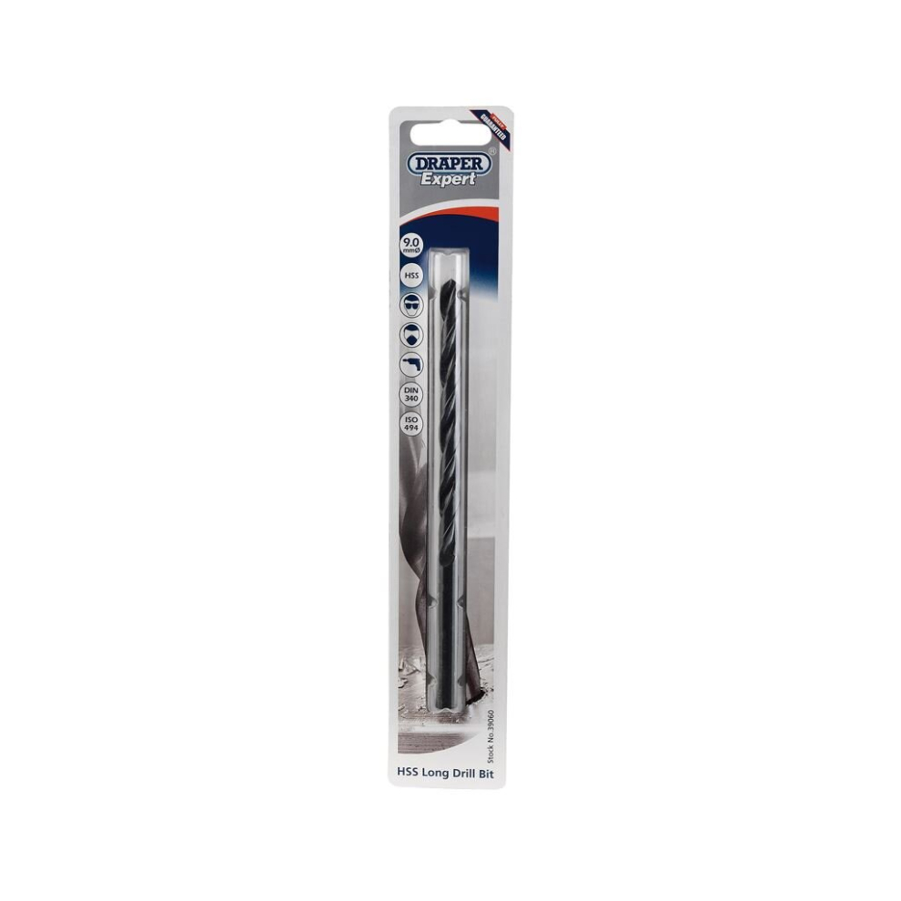 HSS Extra Long Drill Bit, 9.0 x 170mm