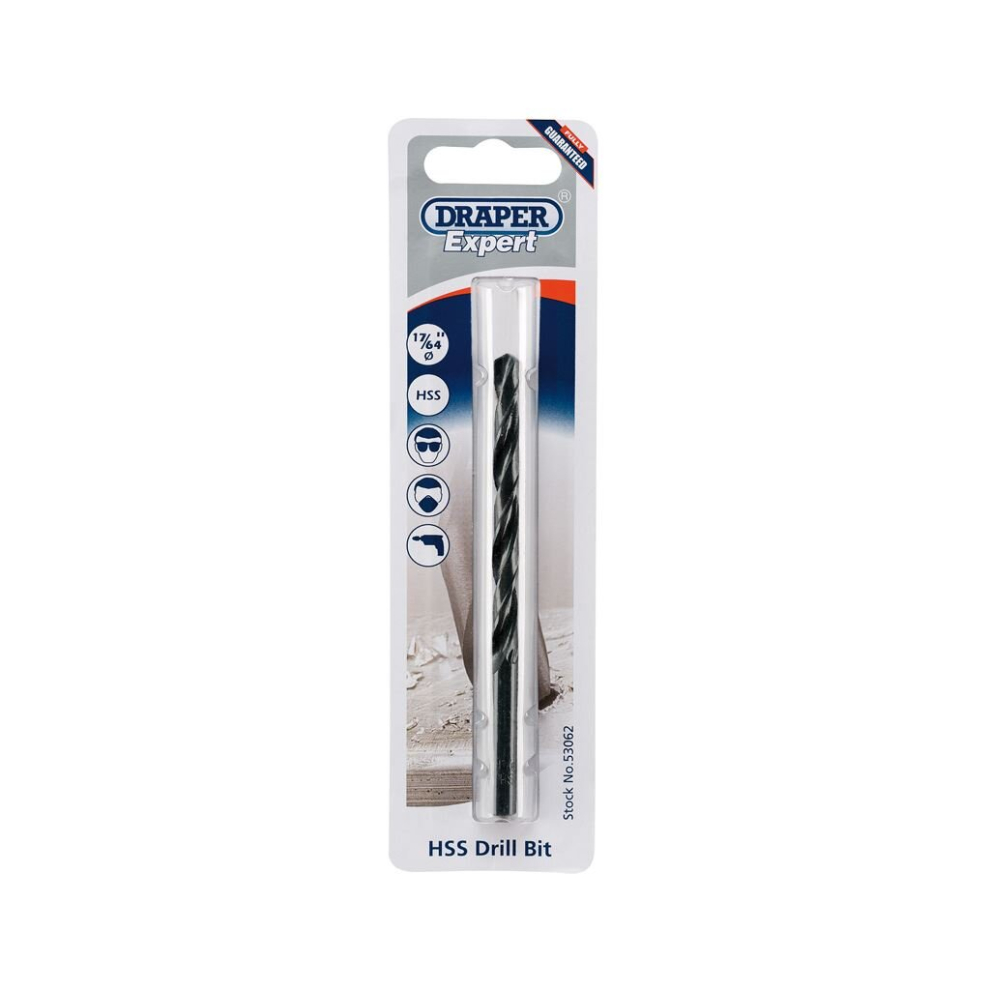 Draper Hss Drill Bit, 17/64""