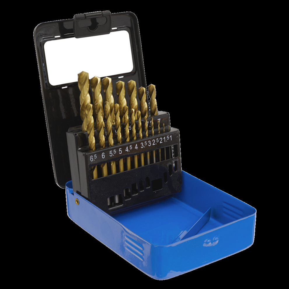 Hss Fully Ground Drill Bit Set 19Pc Din 338 Metric 5024209474023
