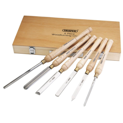 Draper HSS Woodturning Chisel Set (6 Piece)