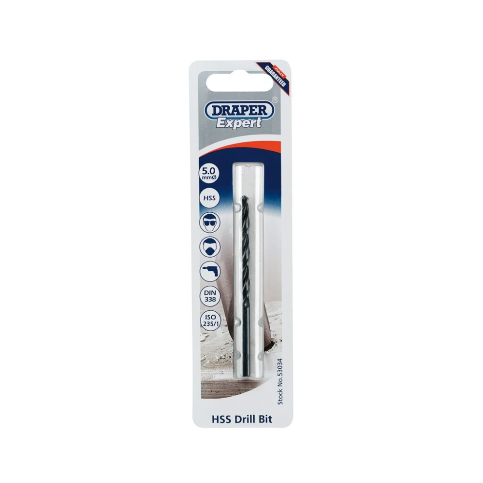 Draper Hss Twist Drill For 6 X 1.0 Taps, 5.0Mm