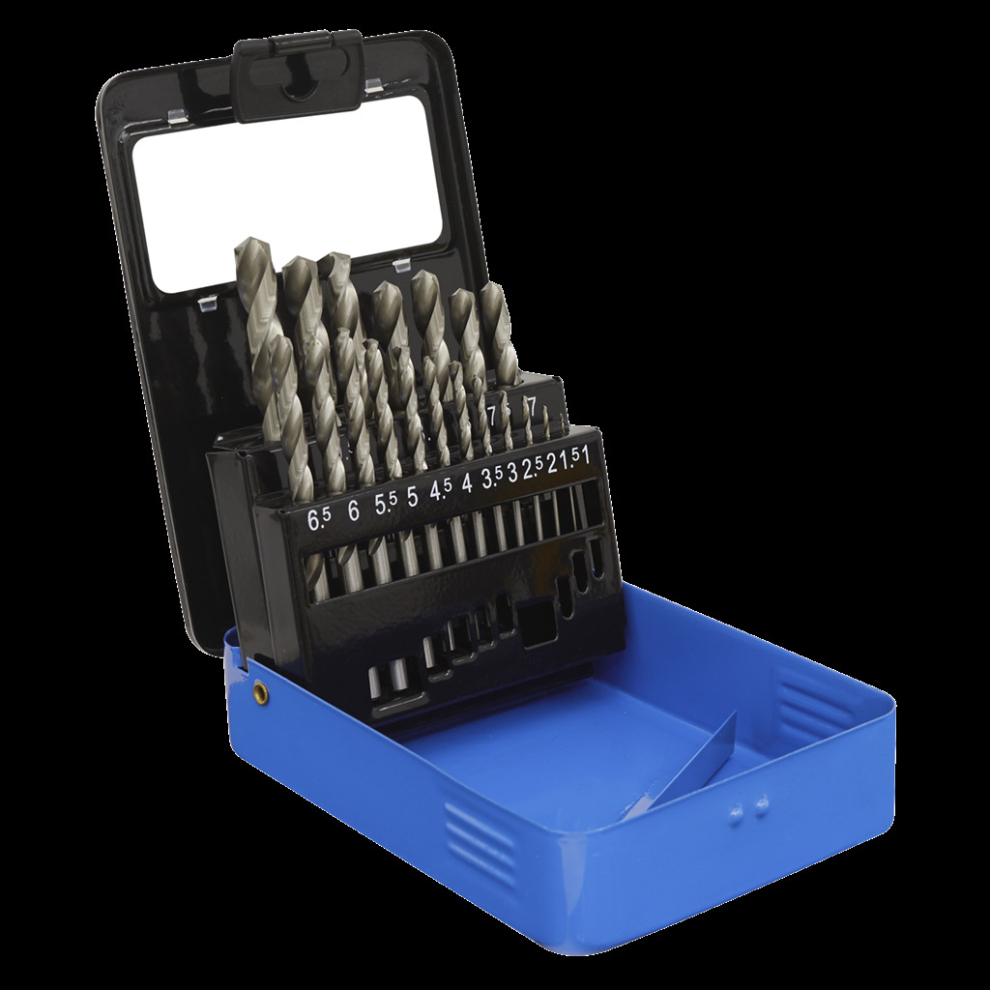 Sealey Hss Split Point Fully Ground Drill Bit Set 19Pc Metric
