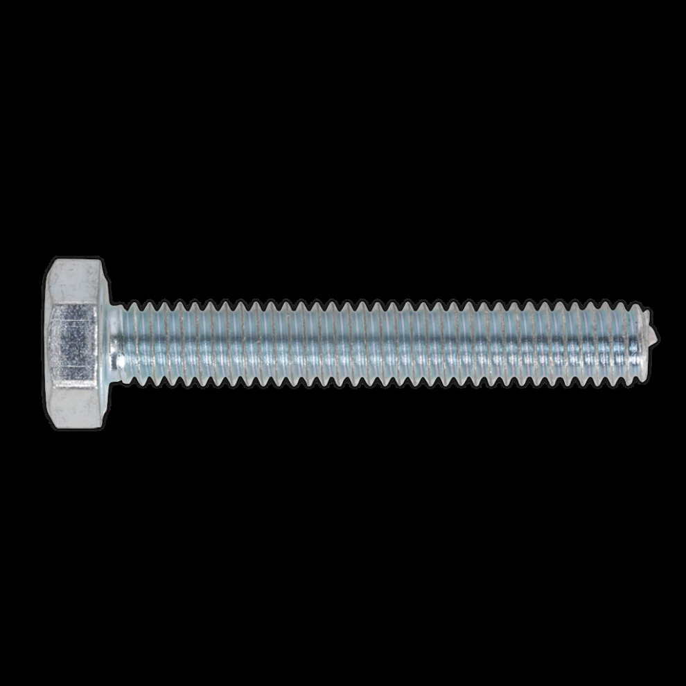 Sealey Ht Setscrew M4 X 25Mm 8.8 Zinc Pack Of 50