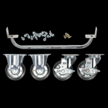 Industrial Handle & Wheel Kit for 565mm Cabinets