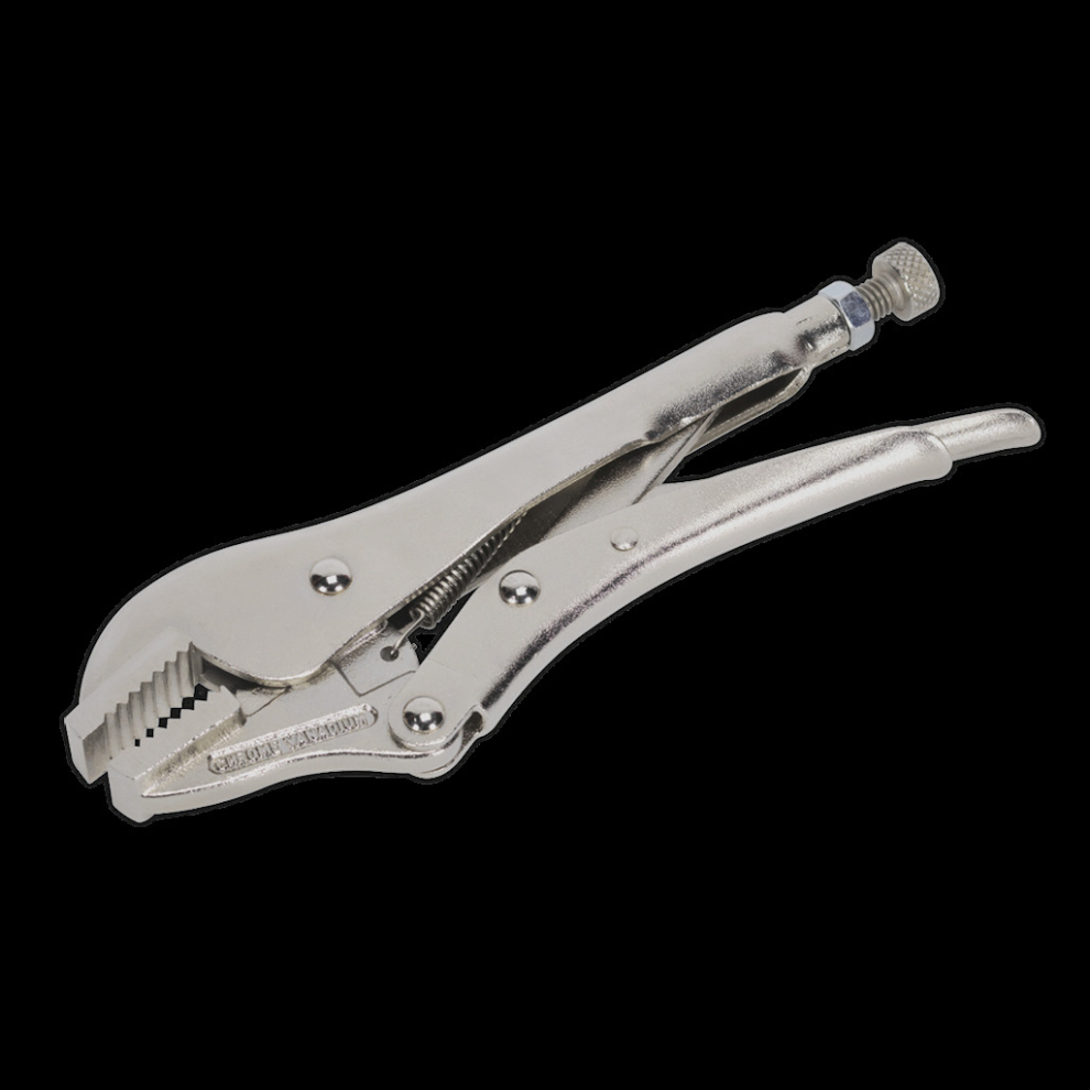 Locking Pliers Straight Jaws 185mm 0-30mm Capacity