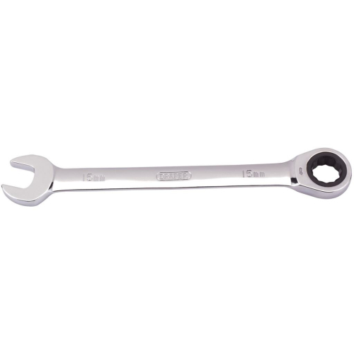 Draper Metric Ratcheting Combination Spanner, 15mm