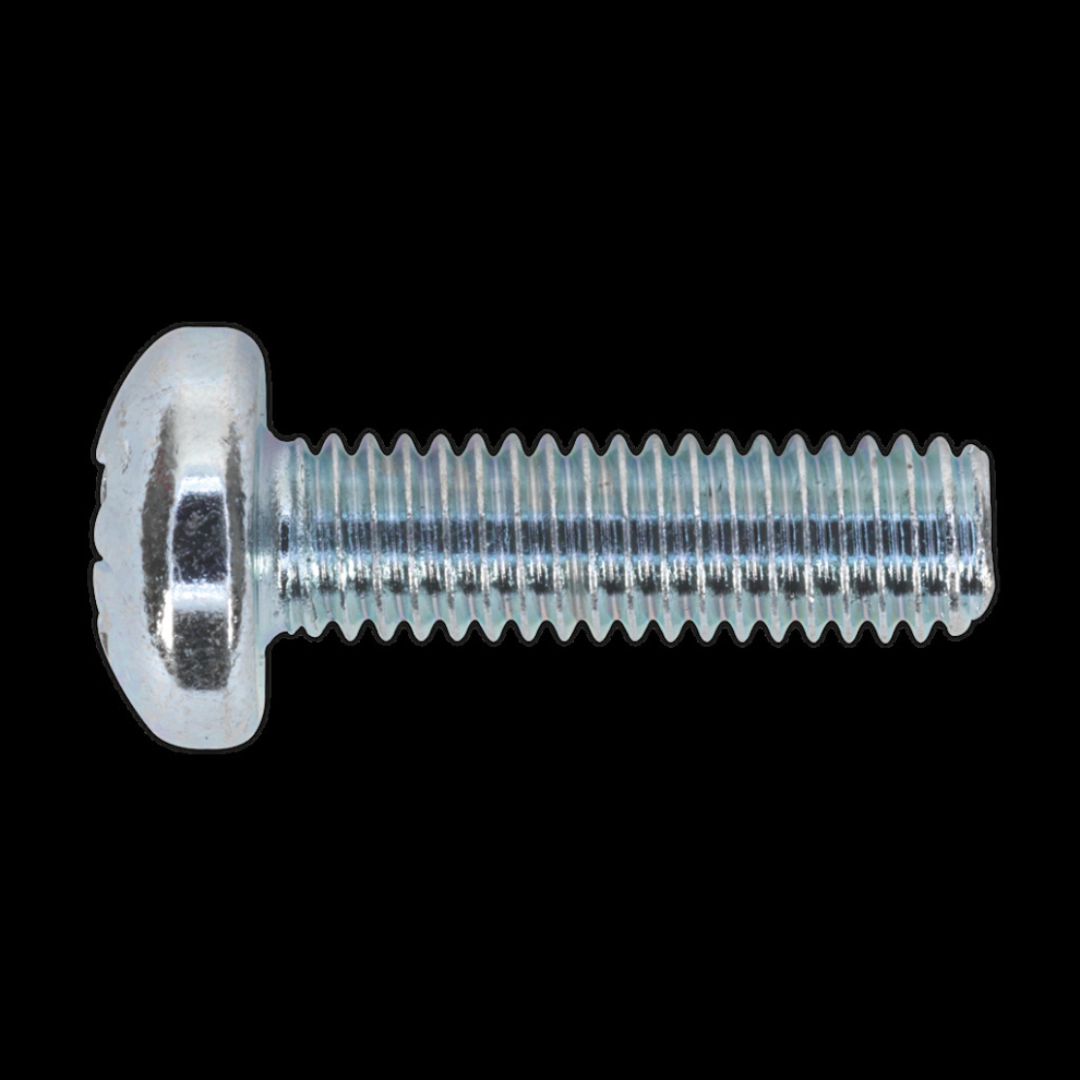 Machine Screw M6 x 20mm Pan Head Pozi Zinc Pack of 50