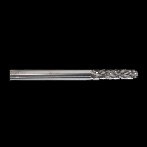Sealey Micro Carbide Burr Ball Nose Cylinder 3mm Pack of 3