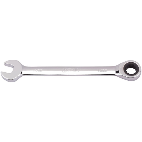 Draper Metric Ratcheting Combination Spanner, 10mm