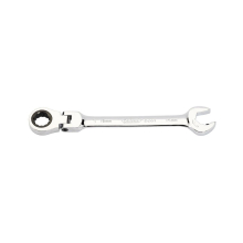 Metric Combination Spanner with Flexible Head and Double Ratcheting Features (15mm)