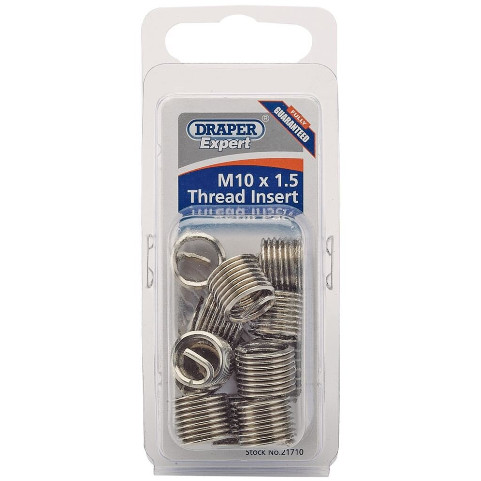 Draper Metric Thread Insert Refill, M10 X 1.5 (Pack Of 12)
