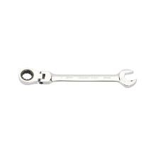 Metric Combination Spanner with Flexible Head and Double Ratcheting Features (18mm)