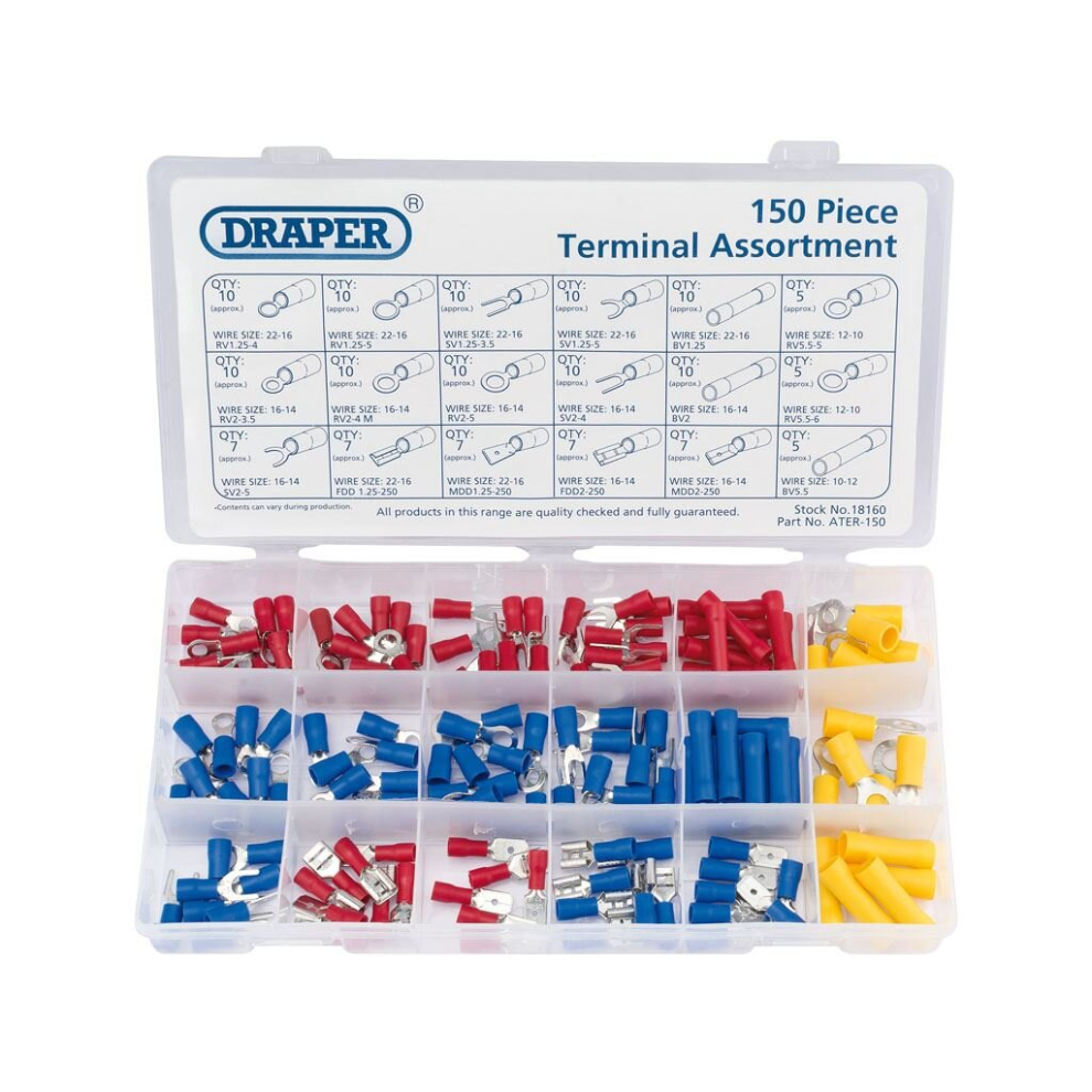 Insulated Terminal Assortment (150 Piece) 5010559181605