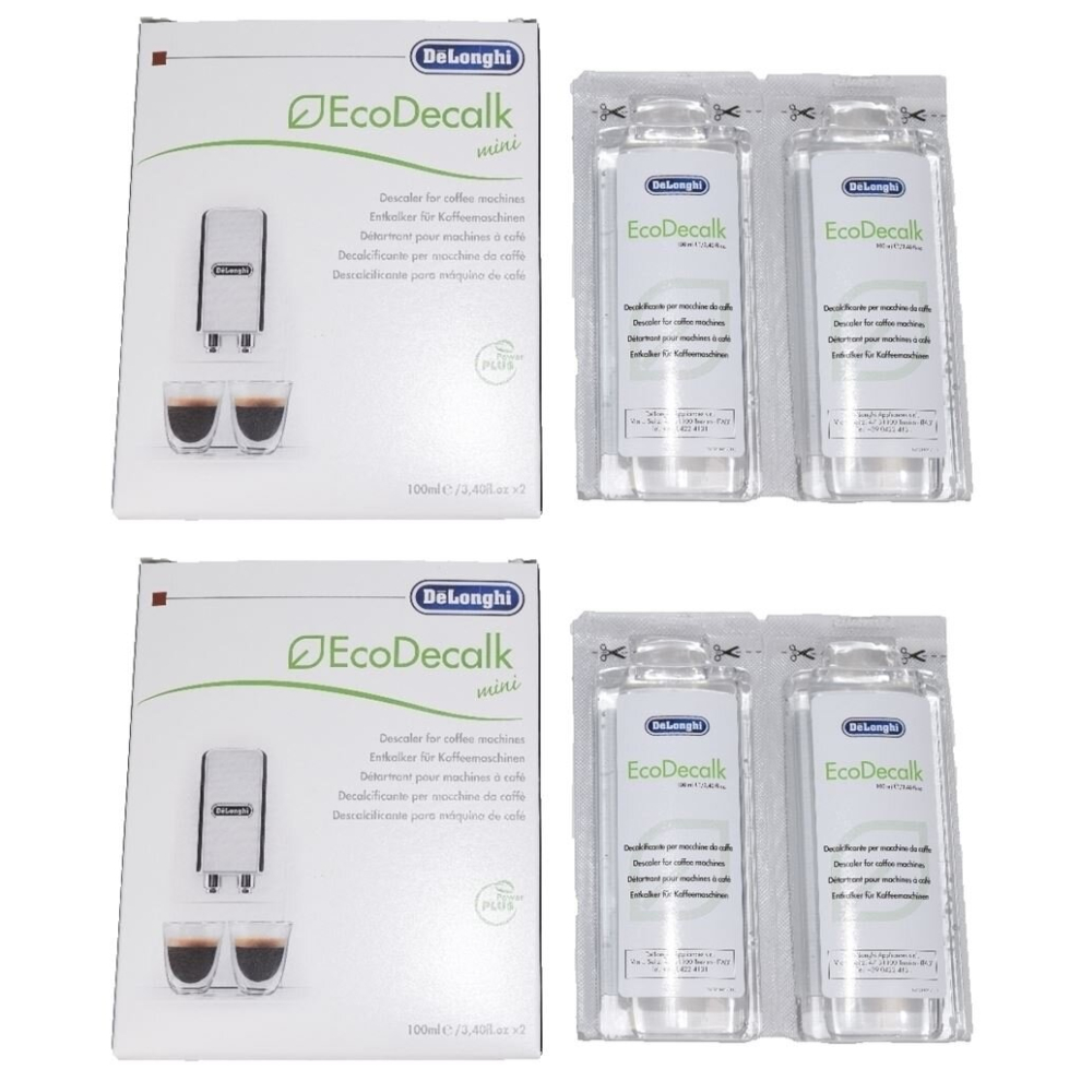 Delonghi entkalker descaler for coffee machines 4 x 100ML bottles Decalk