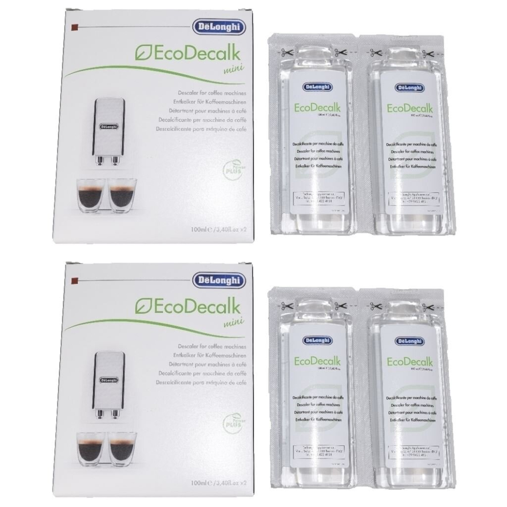 Delonghi entkalker descaler for coffee machines 4 x 100ML bottles Decalk