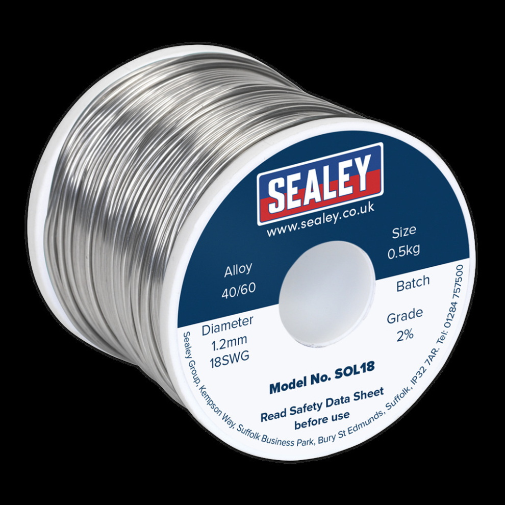 Solder Wire Quick Flow 1.2mm/18SWG 40/60 0.5kg Reel