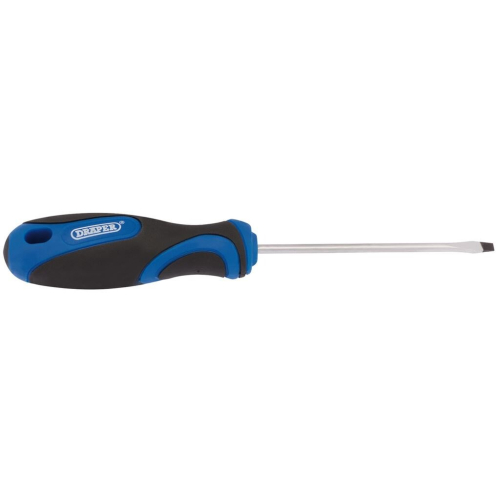 Draper Soft Grip Plain Slot Screwdriver, 3.2 x 75mm
