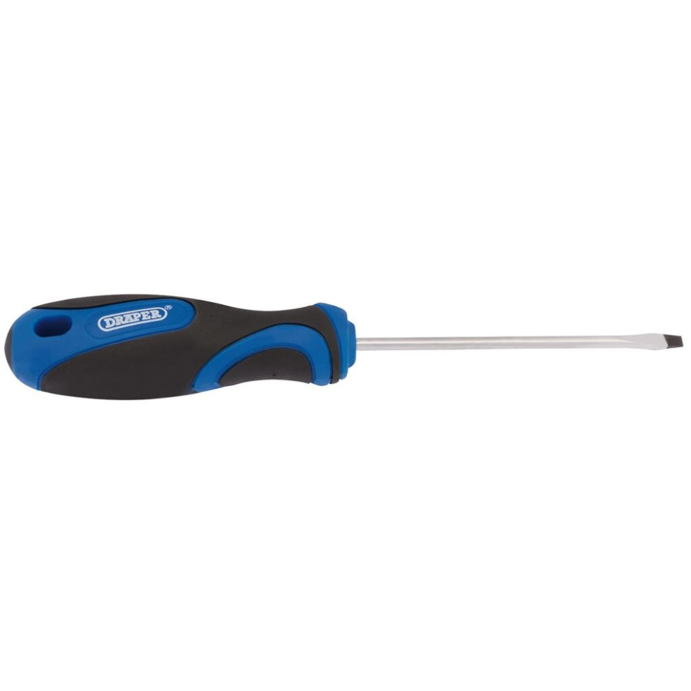 Draper Soft Grip Plain Slot Screwdriver, 3.2 X 75Mm
