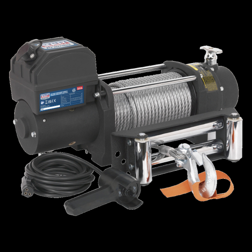 Sealey Self-Recovery Winch 5450kg (12000lb) Line Pull 12V