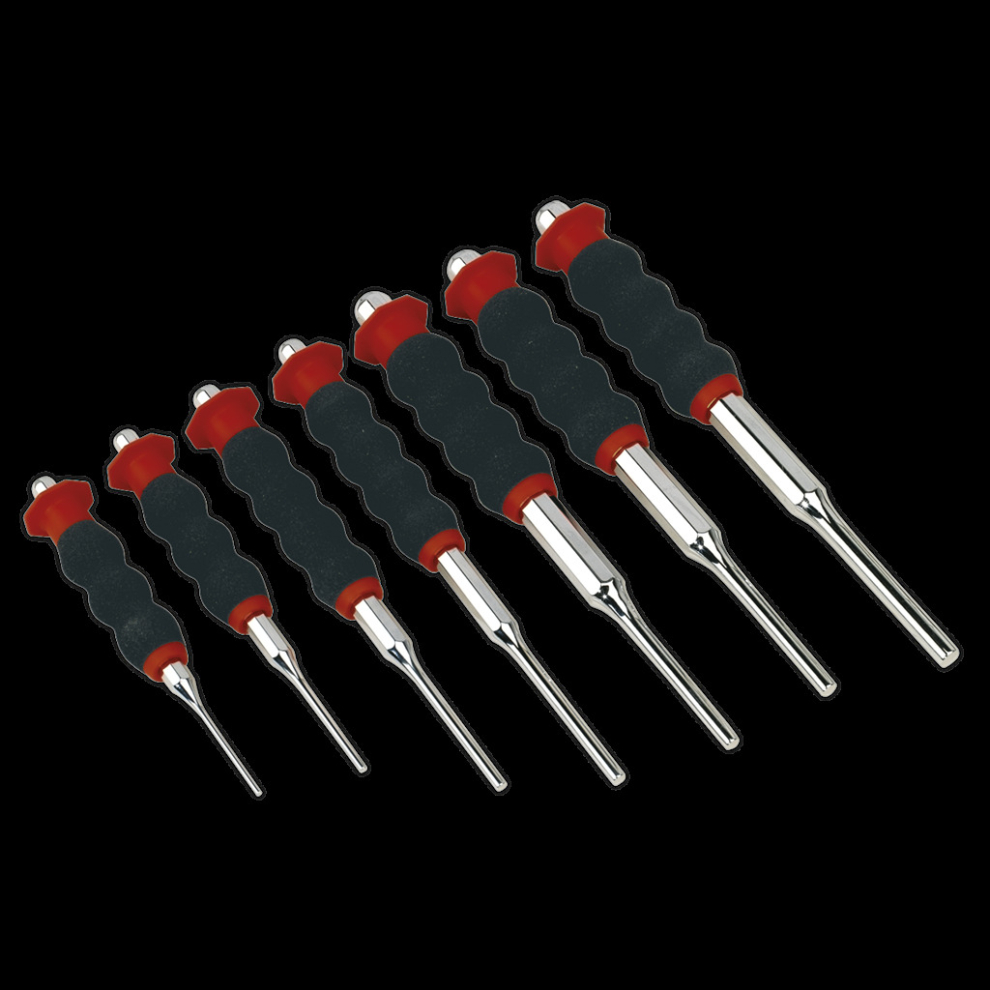 Sheathed Parallel Pin Punch Set 7pc 2-8mm 