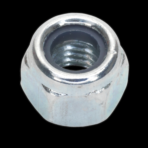 Sealey Nylon Locknut M6 Zinc Pack of 100