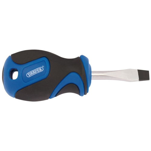 Draper Soft Grip Plain Slot Screwdriver, 6.0 x 38mm