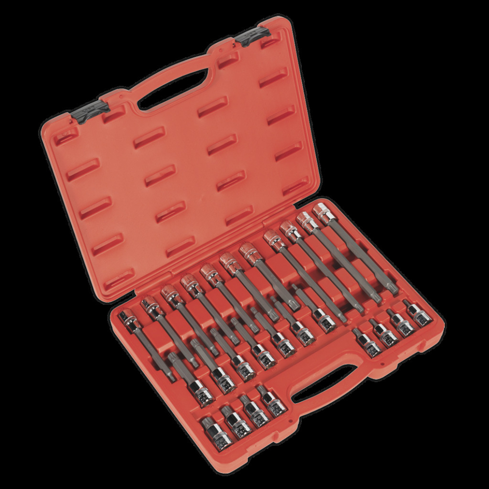 Sealey Spline Socket Bit Set 26Pc 1/2"Sq Drive