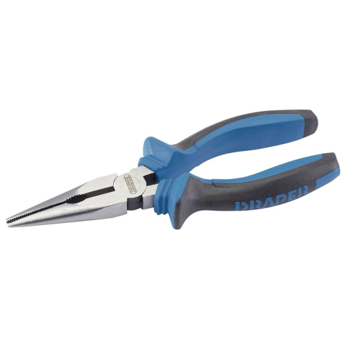 Draper Soft Grip Long Nose Pliers, 160mm