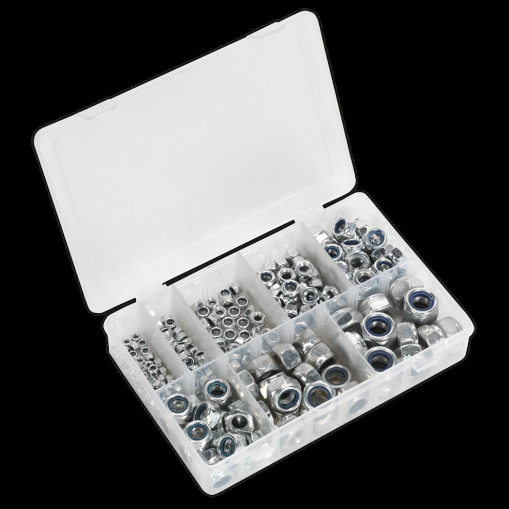 Nylon Locknut Assortment 255Pc M4-M16 5054511018936