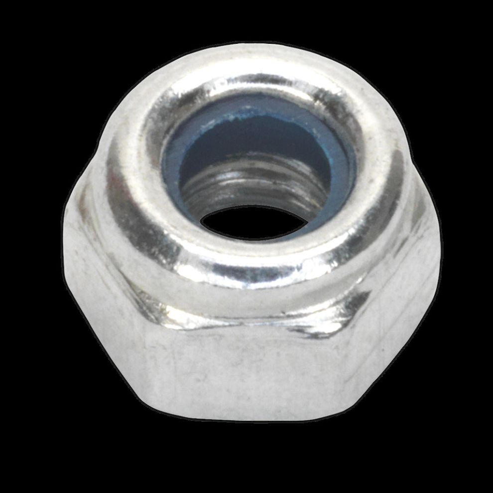 Sealey Nylon Locknut M4 Zinc Pack Of 100