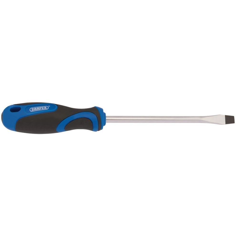 Soft Grip Plain Slot Screwdriver, 8.0 x 150mm