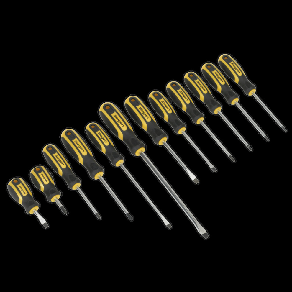 Soft Grip Screwdriver Set 12pc