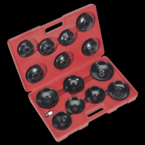 Sealey Oil Filter Cap Wrench Set 15pc