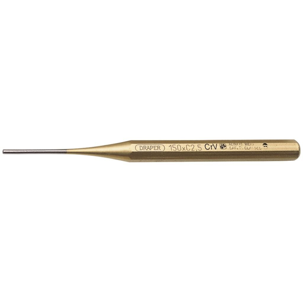 Draper Octagonal Parallel Pin Punch, 2.5 X 150Mm