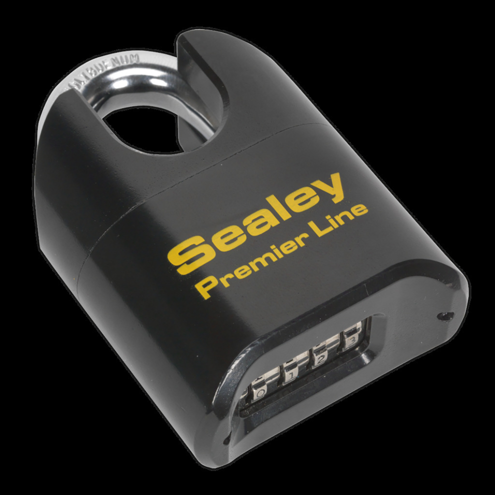 Steel Body Combination Padlock Shrouded Shackle 62mm