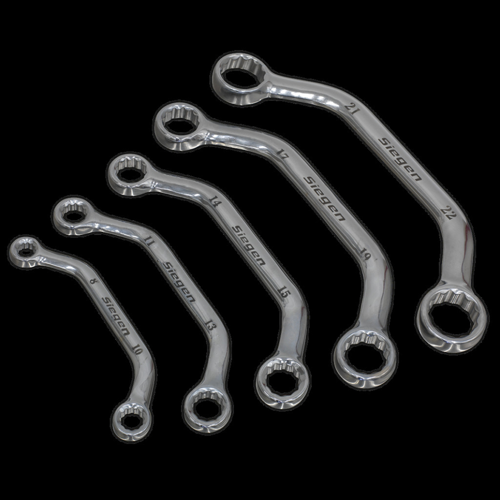 Sealey Obstruction Spanner Set 5Pc Metric