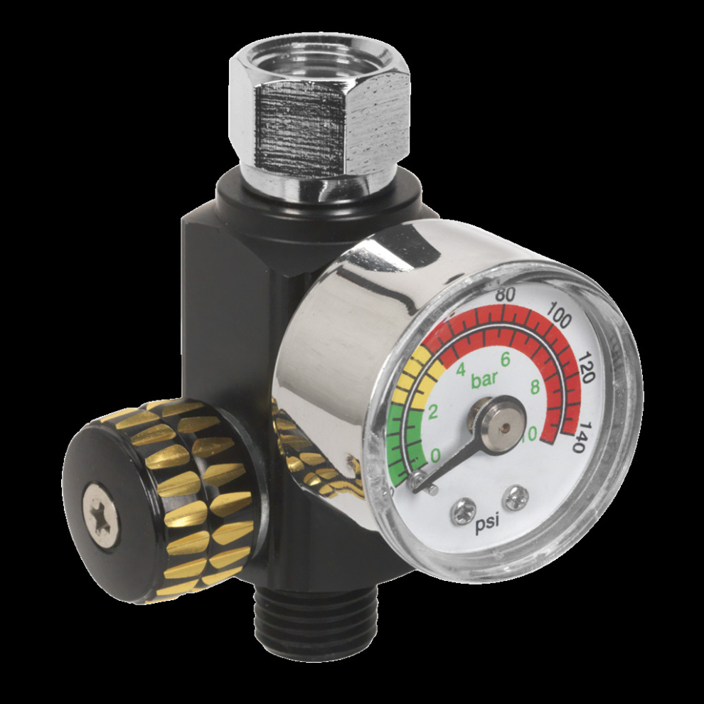 On-Gun Air Pressure Regulator/Gauge