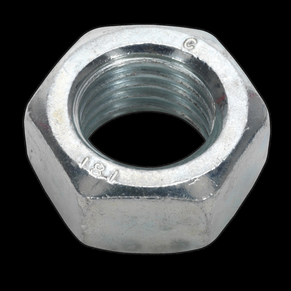 Sealey Steel Nut Din 934 - M20 Zinc Pack Of 10