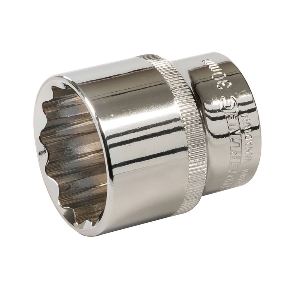 Silverline Socket 1/2" Drive 12pt Metric - 30mm