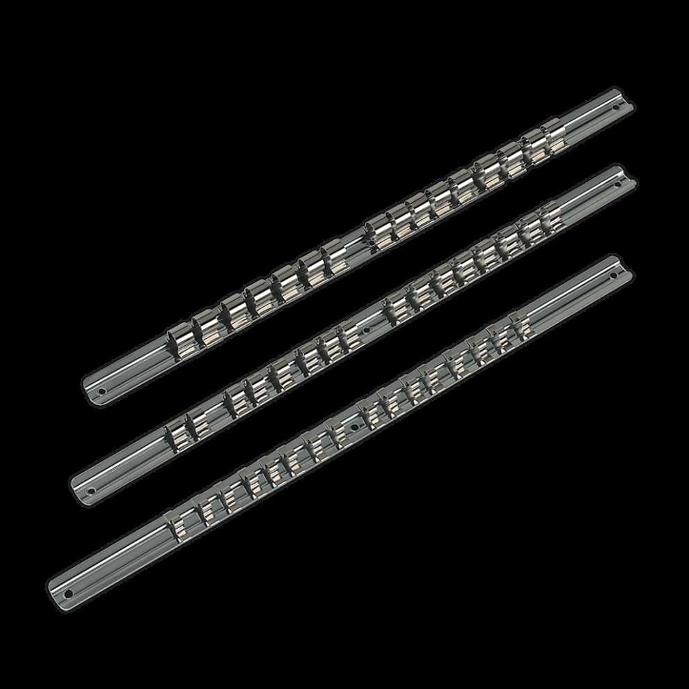 Socket Retaining Rail Set 3pc 1/4", 3/8" & 1/2"Sq Drive