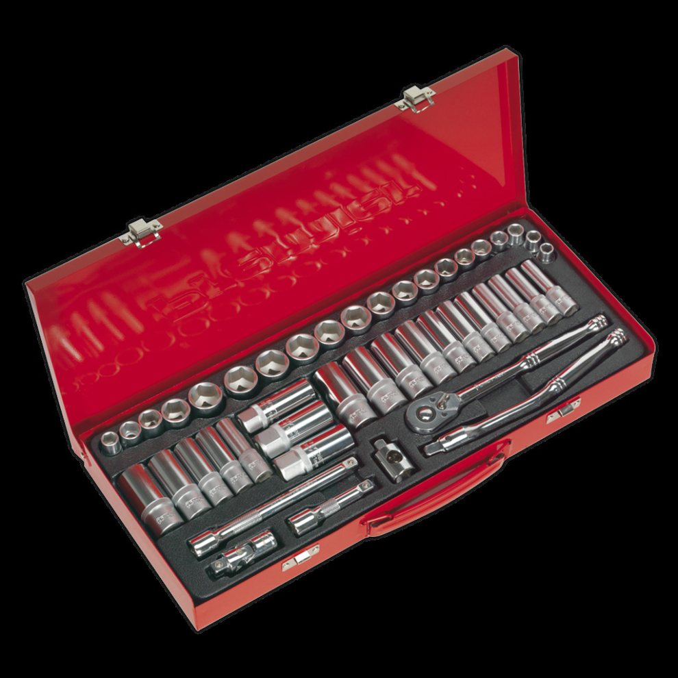 Socket Set 45pc 3/8"Sq Drive 6pt WallDrive® - Metric/Imperial